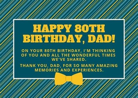 happy birthday 80th dad