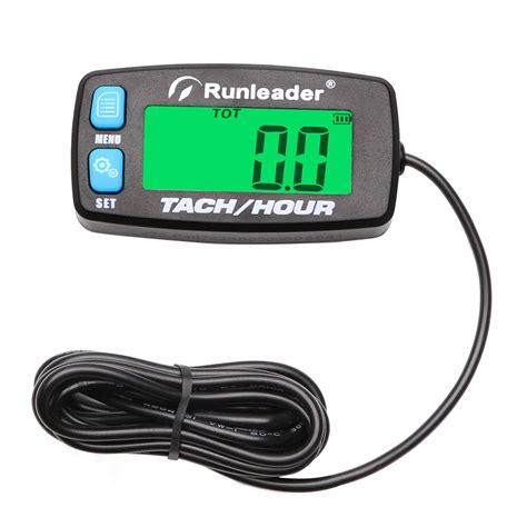 Buy Backlight Digital Tach Maintenance Hour Meter LCD Self Powered ...