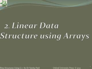 Linear Data Structure Using Arrays in C 的图像结果