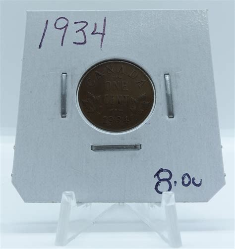 1934 CIRCULATION CANADIAN 1-CENT - West Edmonton Coin & Stamp