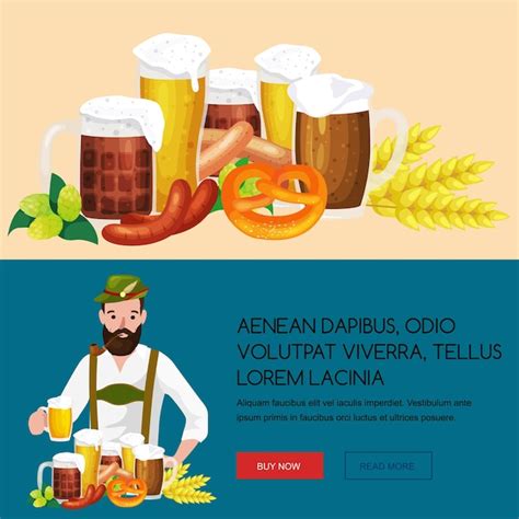 Des verres de bière claire et foncée avec des collations sur un fond de ...