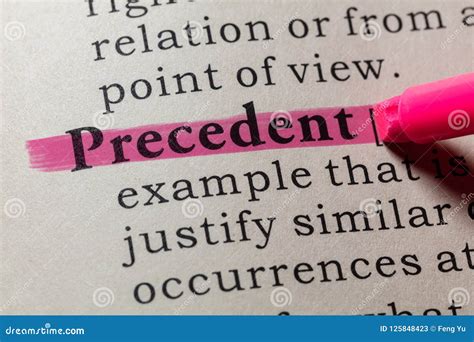 Definition of precedent stock image. Image of closeup - 125848423