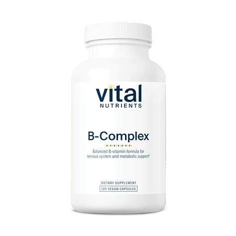 Buy Vital ents B-Complex | Vegan High-Potency Methylated B Complex s ...