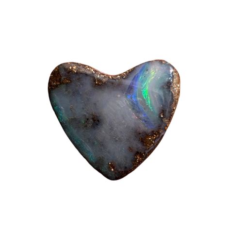 3.75 Ct heart boulder opal – Broken River Mining