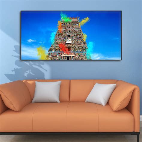 Ancient Temple Premium Wall Painting – Vibecrafts