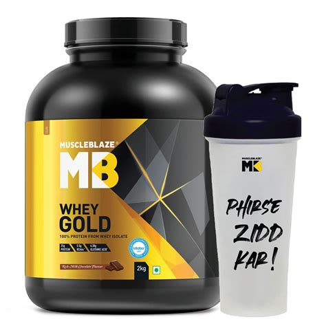 Buy MuscleBlaze Whey Gold, 100% Whey Protein Isolate, Labdoor USA ...