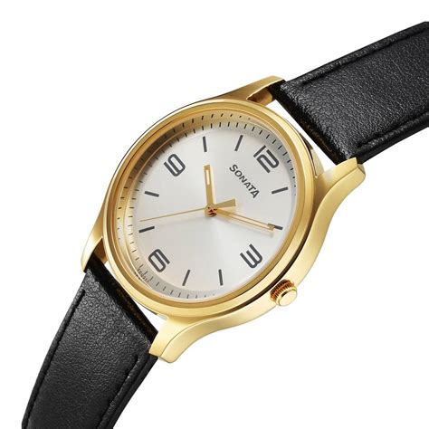 Buy Online Sonata Traditional Essentials Quartz Analog Silver Dial ...