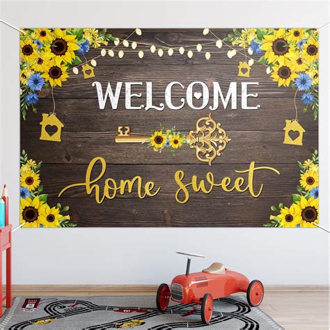 Amazon.com: Hinggif Welcome Home Banner Party Buntings for Welcome ...