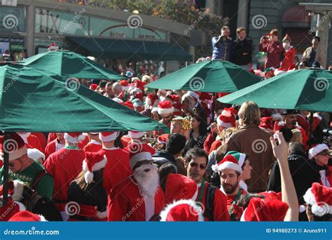 SantaCon, San Francisco, Santa Claus Editorial Stock Photo - Image of ...