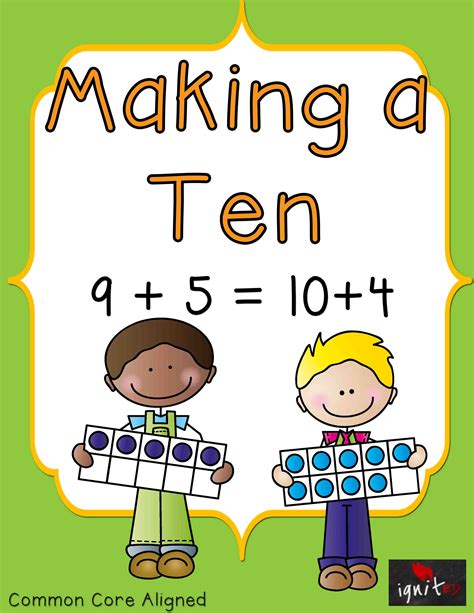Image result for Maths Using Number Line or Making Ten