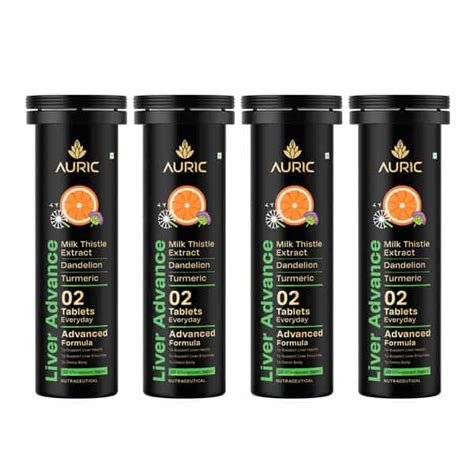 Buy AURIC LIVER ADVANCE EFFERVESCENT | 80 TABLETS Online & Get Upto 60% ...