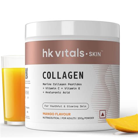 HealthKart Hk Vitals Marine Collagen Supplements Powder (Mango, 200 ...