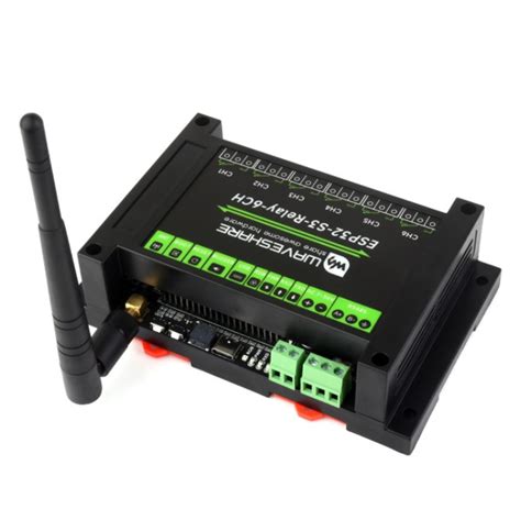 Waveshare 6-Channel ESP32-S3 WiFi Relay Module with Onboard RS485 Pico ...