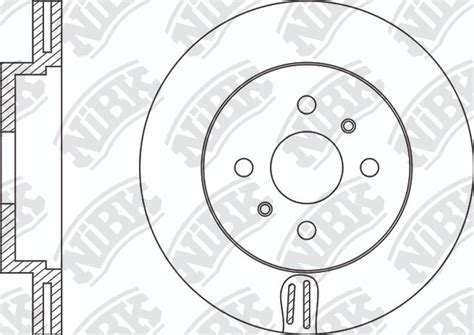 NiBK RN1214V Vented Front Rotor for BYD F0 1.0L (2008–2025)