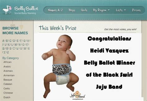 Jujuband: Congratulations to the Juju Band Belly Ballot Winner!