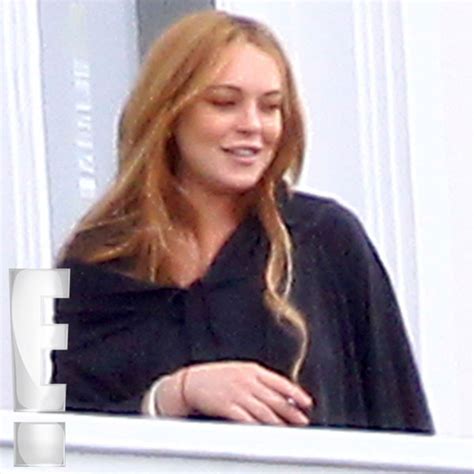 Lindsay Lohan Lights Up in Rehab