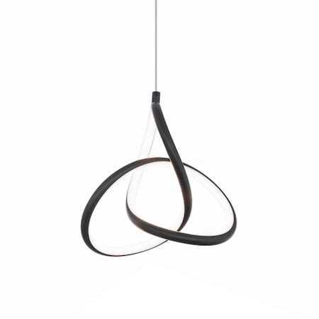 Dweled Vornado 7in LED Mini Pendant 3000K in Black PD-849 | Zoro
