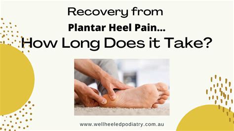 Recovery from Plantar Heel Pain- How Long Does it Take? - Well Heeled Podiatry