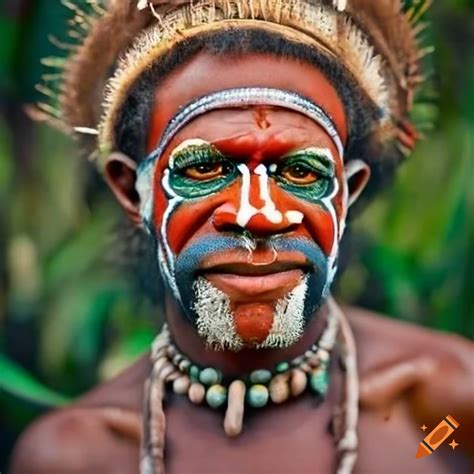 Portraits of Papua New Guinea people on Craiyon
