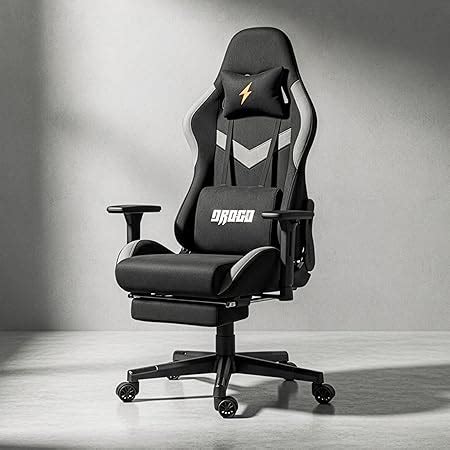 BAYBEE Drogo Ergo Plus Ergonomic Gaming Chair with Footrest, Breathable ...