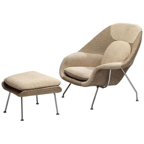 Womb Chair and Ottoman by Eero Saarinen for Knoll at 1stDibs