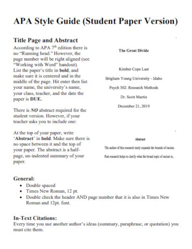 Image result for APA Style Paper Sample