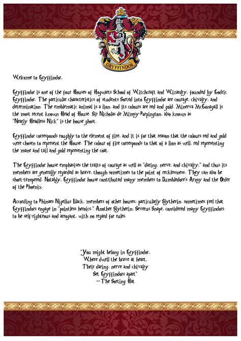 Hogwarts Acceptance Letter for Your Welcome Pack