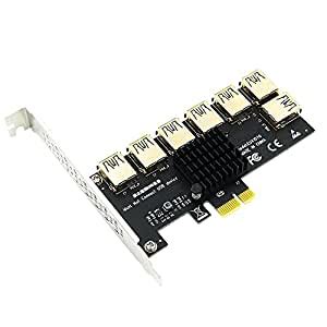 Amazon.in: Buy PCIE 1 to 7 USB 3.0 Slot PCI-E PCI Express Riser Card 1x ...