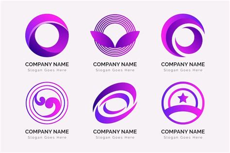 Colorful gradient o logo collection | Free Vector