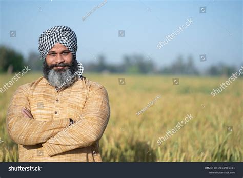 Portrait Indian Young Punjabi Sikh Farmer Stock Photo 2459945491 | Shutterstock
