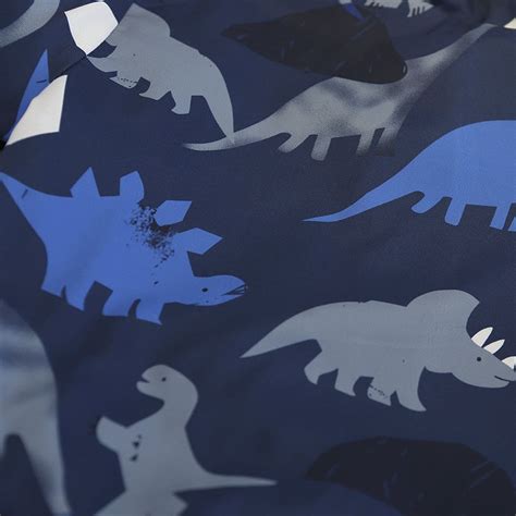 Boys Blue Animal Print Hooded Puffer Jacket – INCLUD