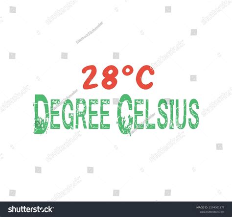 28 Degree Celsius Sign Label Vector Stock Vector (Royalty Free ...