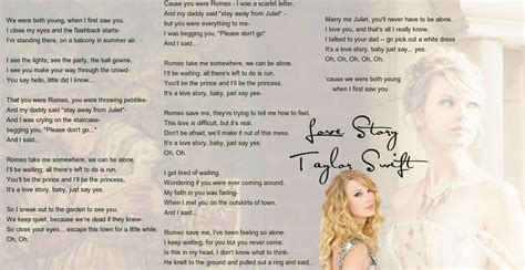 Taylor Swift Love Story lyrics by Sapphire-Arkenstone on DeviantArt