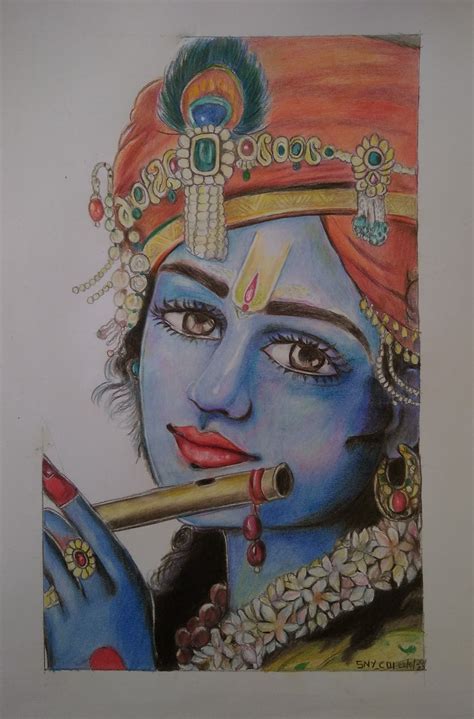 Lord Krishna pencils sketch | Sketches, Drawings, Art
