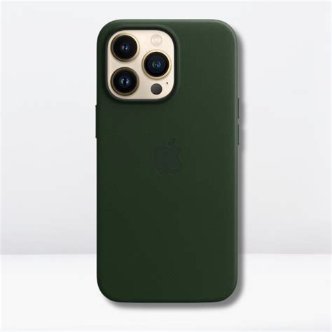 OG Leather MagSafe Case with Logo for iPhone 16 Series (FOREST GREEN ...