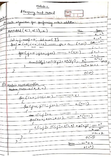 DAA - Module 1: Algorithm Analysis and Complexity Methods - Studocu