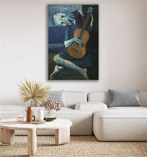 The Old Guitarist Pablo Picasso 1903 Picasso Classic Fine - Etsy