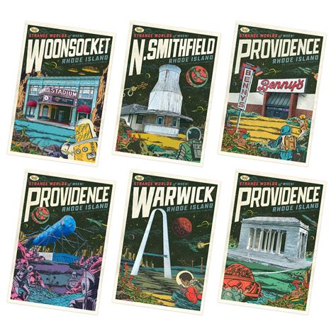 Strange Worlds of When Providence Series 4 – Postcard, Set of 6 | Fun ...