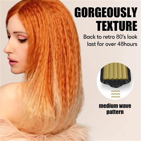 Buy Terviiix Crimper Hair Iron with 2 Interchangeable Plates, Ceramic ...