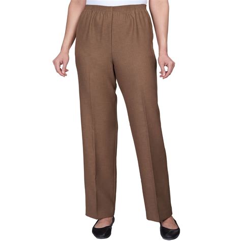 Alfred Dunner Womens Petite Solid Medium Pant - Walmart.com