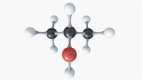 3D Isopropyl Alcohol Molecule With PBR 4K 8K Model - TurboSquid 1944287