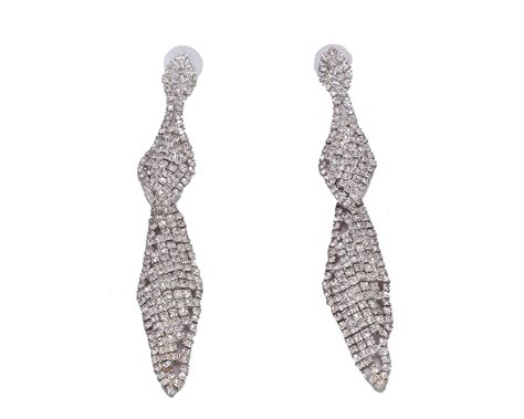 Pure Sentiments Vanshika Silver shimmering Long Dangling Ear Rings PS ...