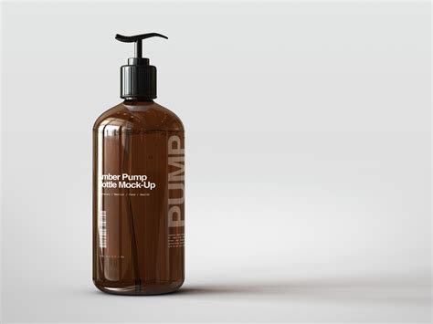 Amber Pump Bottle Mock Up by Joshua on Dribbble