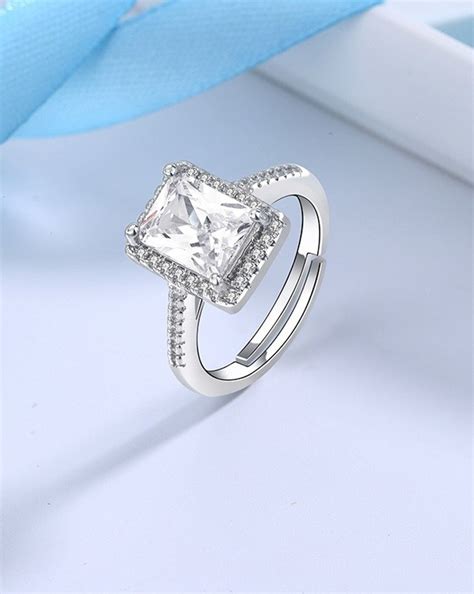Solitaire Ring (Rhodium Plating) – ISHI New York