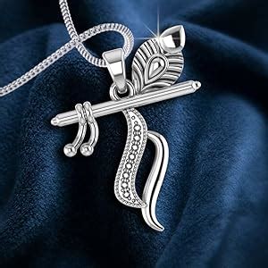 Buy prabhu bhakti Sterling Silver 92.5% Antique Finish Shri Krishna Mor ...