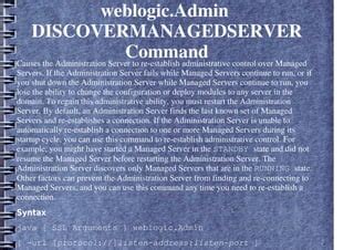 WebLogic 11G Installation Using Command Prompt 的图像结果
