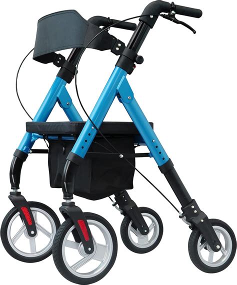 Amazon.com: WONDMED Rollator Walkers for Seniors with Hidden Brake Cables- Super Easy Folding ...
