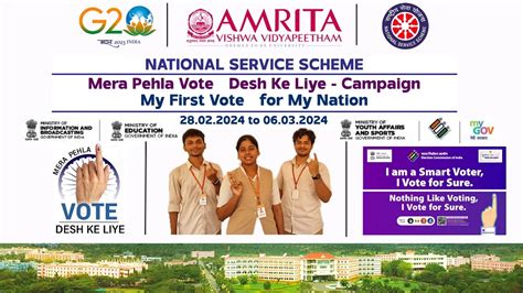 My First Vote for My Nation | Intranet Amrita Vishwa Vidyapeetham ...