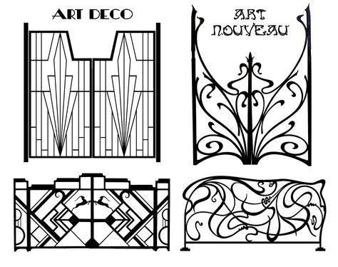 Art deco vs art nouveau period features and examples – Artofit