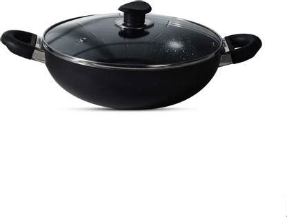 BERGNER Essential Plus Kadhai 24 cm diameter with Lid 2 L capacity ...